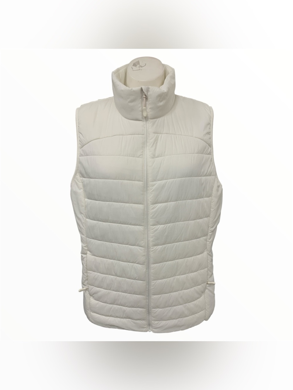 32 Heat Lightweight Quilted White Puffer Vest Size L